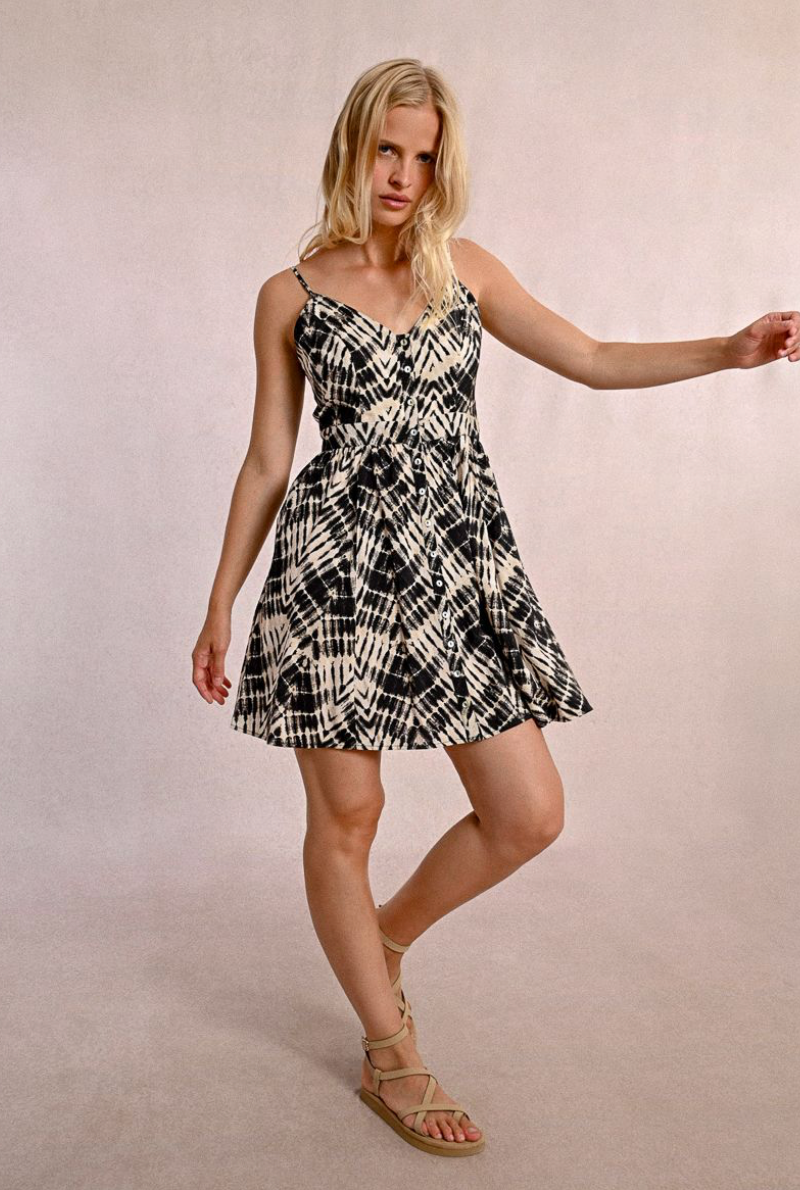 Abstract Print Mini Dress Abstract Print Mini Dress