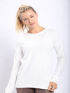 Brushed Crew Neck Long Sleeve Top - Lark & Lily Boutique