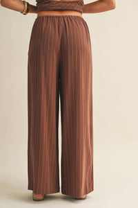 Drawstring Waist Stripe Pant