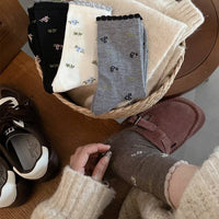Floral Crew Socks
