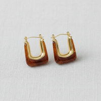 Geometric Resin Earrings
