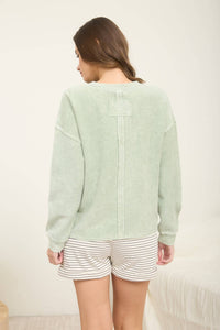 Ribbed Long Sleeve Top