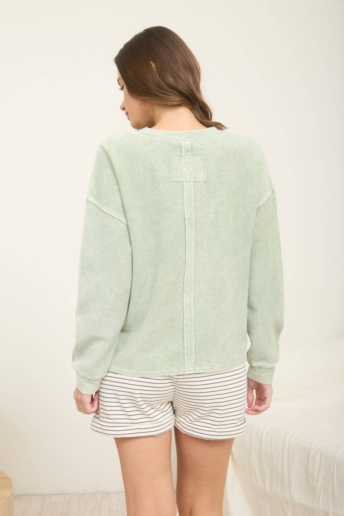 Ribbed Long Sleeve Top