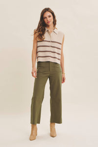 Button Down Sweater Vest