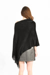 Couvre Moi Pullover Poncho- Black