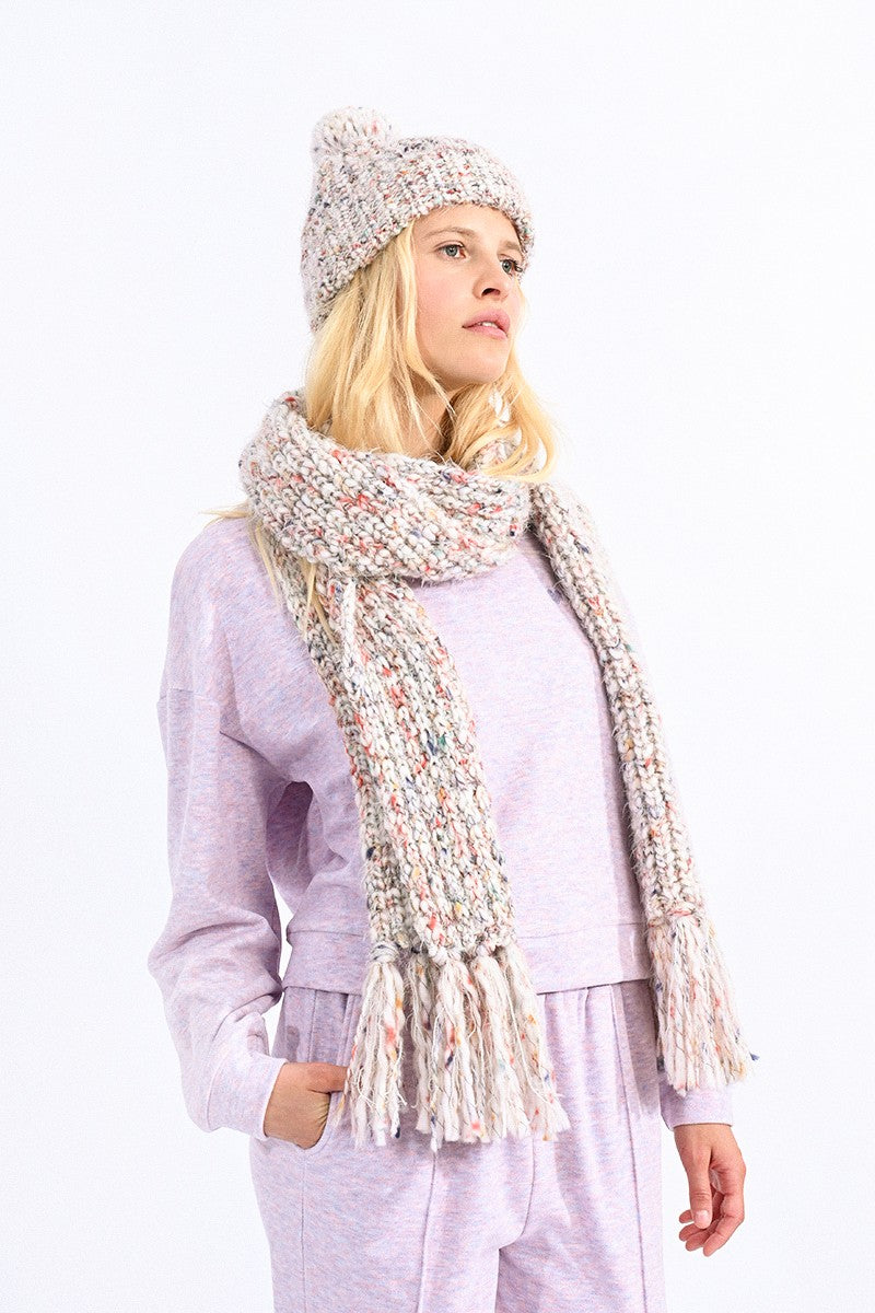 Speckled Knitted Scarf