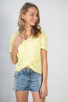 Front Knot Short Sleeve Top