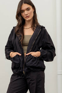 Zip Up Hooded Jacket