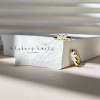 Marquise Huggie Earrings