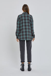 Pine Boyfriend Flannel Shirt
