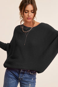 Mae Bat-Wing Knit Sweater