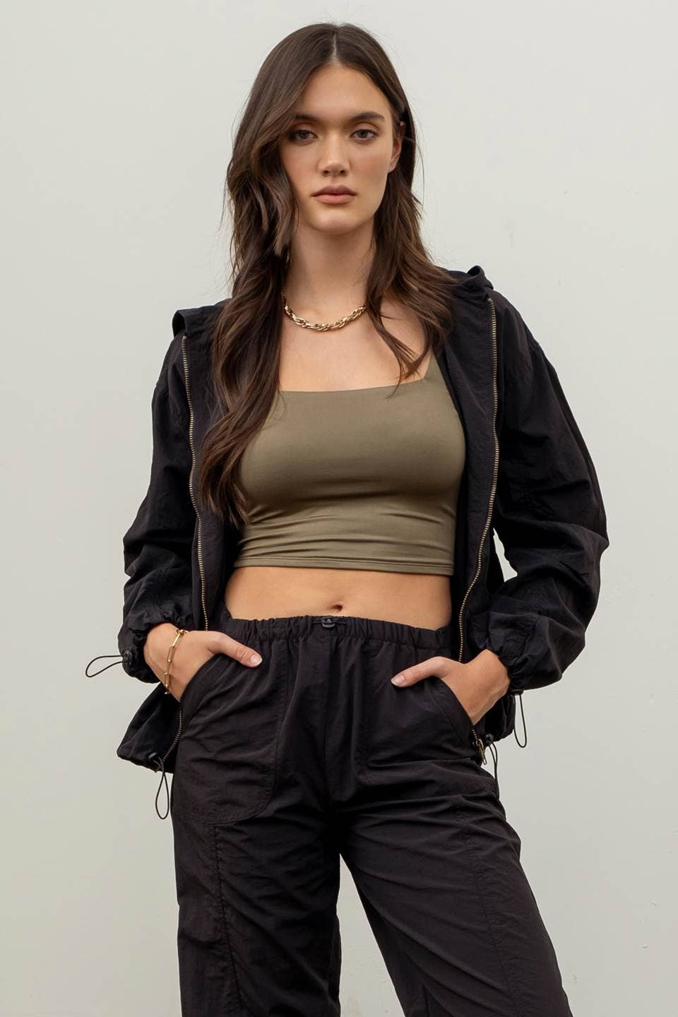 Zip Up Hooded Jacket