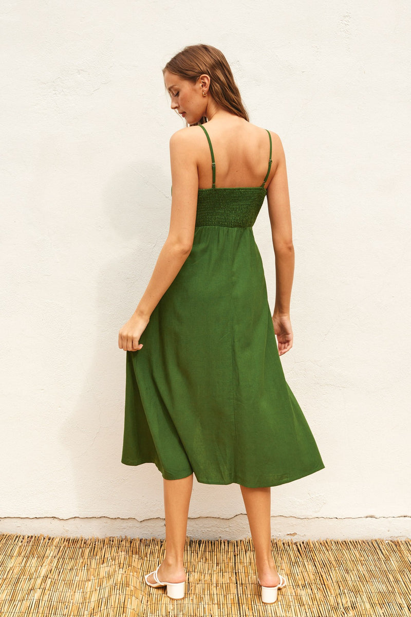 Ibiza Green Midi Dress