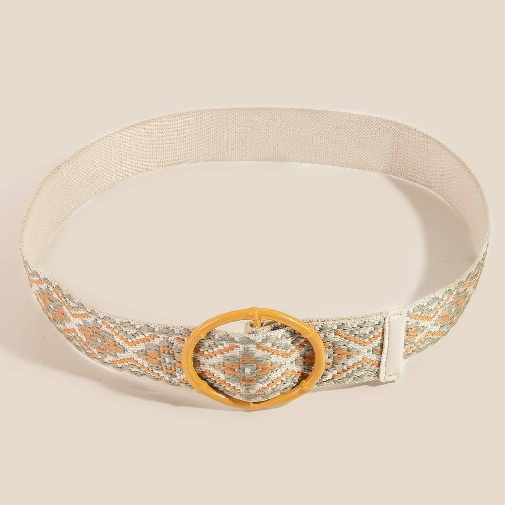 Embroidered Boho Floral Fashion Belt
