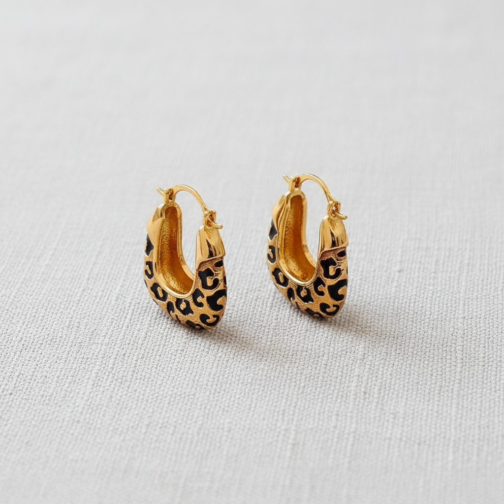 Vintage Leopard U-Shaped Ear Cuff