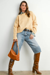 Tie-back Sweater - Yellow