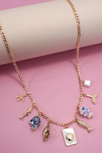 Ocean Inspired Charm Necklace
