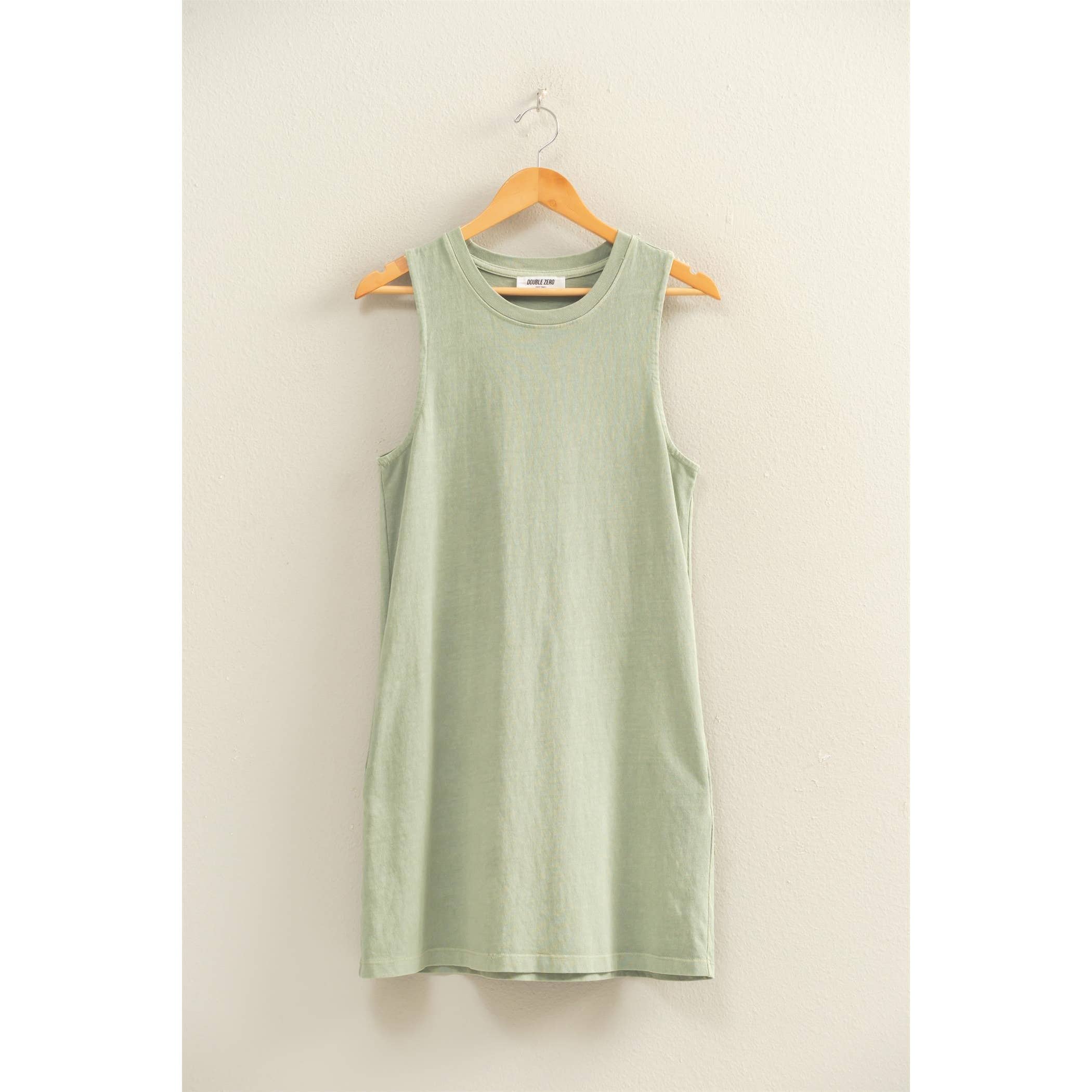 Cotton Sleeveless Mini Dress