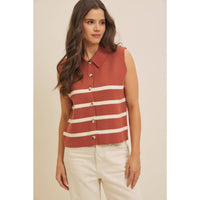 Button Down Sweater Vest