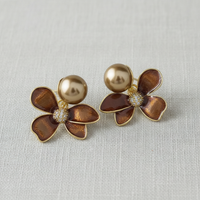 Vintage Floral Drop Earrings