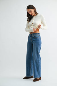 Mid Rise Straight - MEDIUM DENIM - JP422