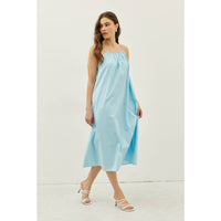Cotton Poplin Midi Dress