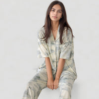 Watercolor Print Pajama Set