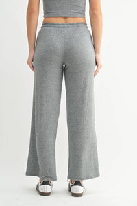 Brushed Wide Leg Lounge Pants