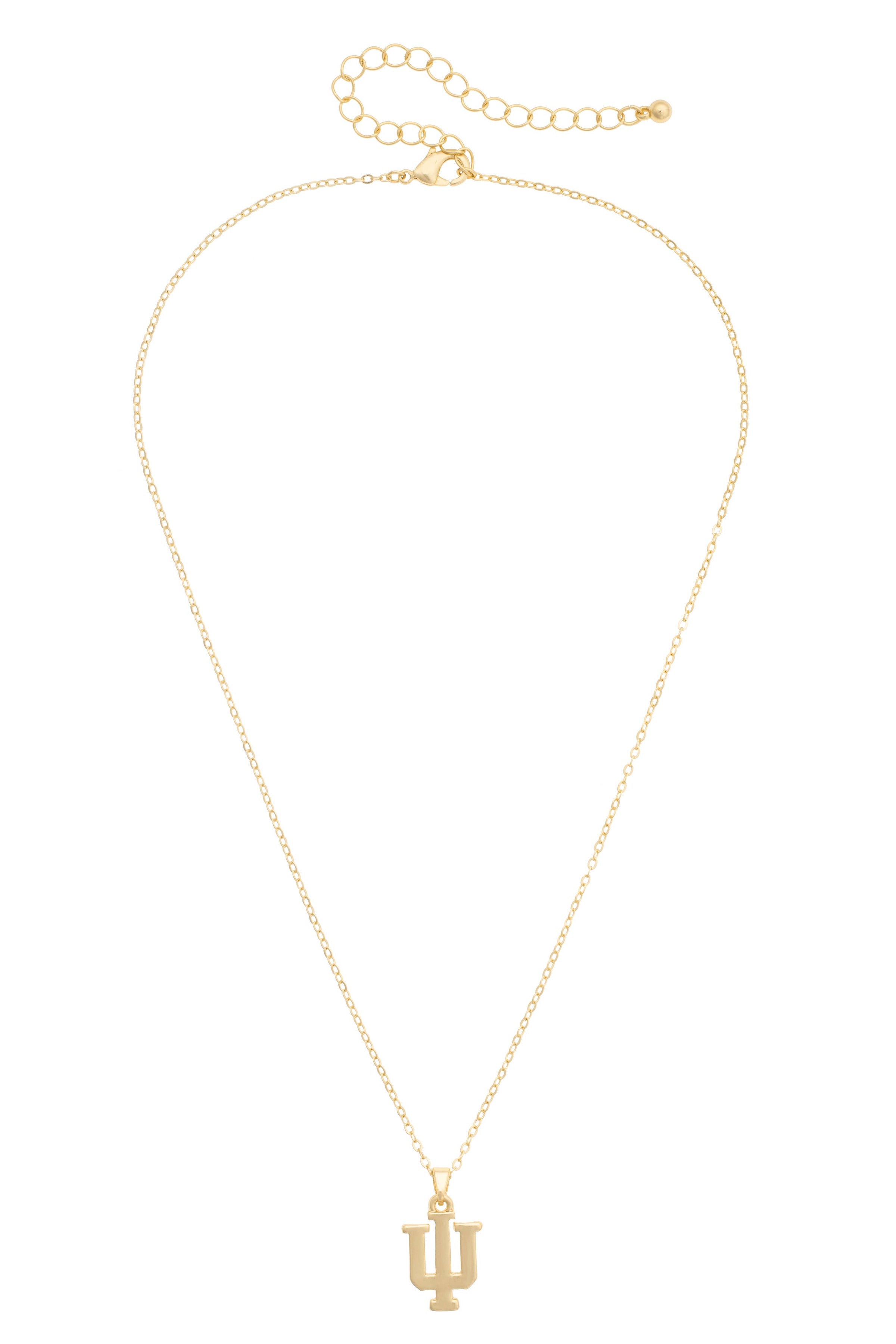 Indiana Hoosiers 24K Gold Plated Pendant Necklace