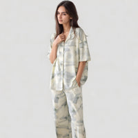 Watercolor Print Pajama Set