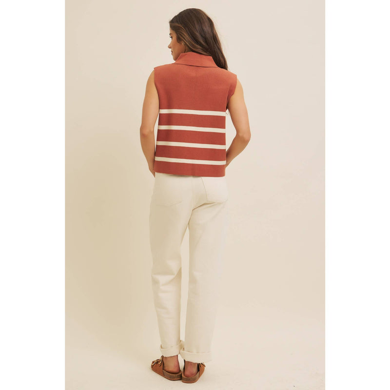 Button Down Sweater Vest