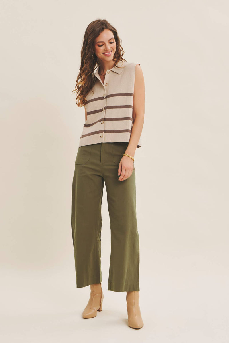 Button Down Sweater Vest