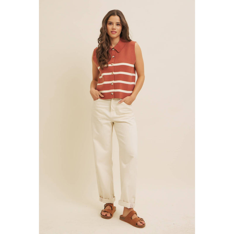 Button Down Sweater Vest