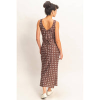 Polka Dot Sleeveless Maxi Dress