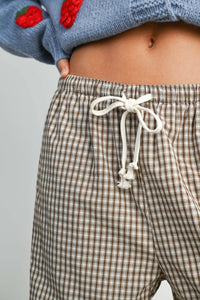 Loose-Fit Adjustable Tie-Front Pants