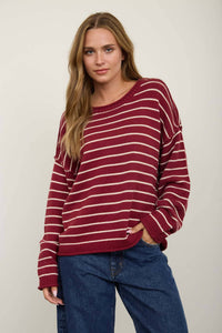Striped Drop Shoulder Sweater