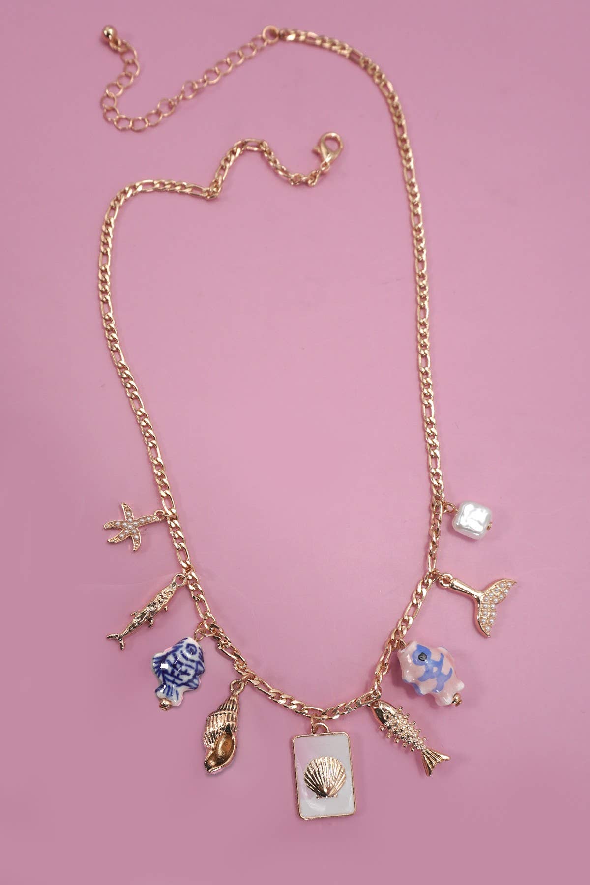 Ocean Inspired Charm Necklace