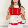 Couleur Irregular Crossbody- Red