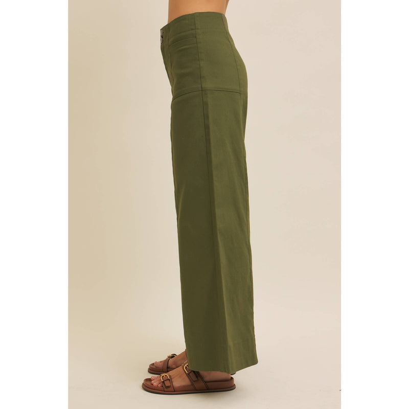 Wide Leg Cotton Pant