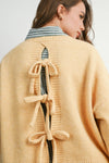 Tie-back Sweater - Yellow