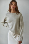 Rolled Round Neck Pullover Sweater