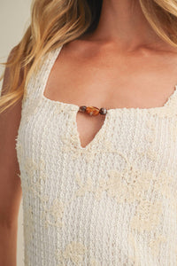 Floral Jacquard Maxi Dress