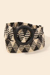 Boho Braided Hoop Buckle Belt