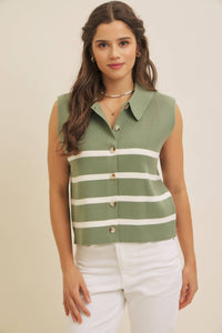 Button Down Sweater Vest