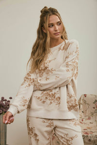 Floral Toile Sweatshirt