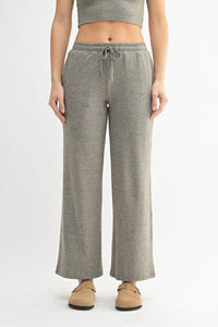 Brushed Wide Leg Lounge Pants