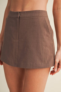 Flat Front Skort