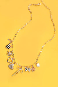 Checkered Charm Necklace