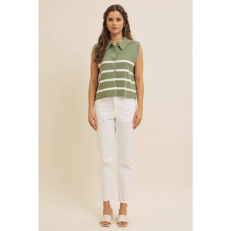 Button Down Sweater Vest