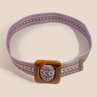 Boho Chevron Pattern Braided Belt